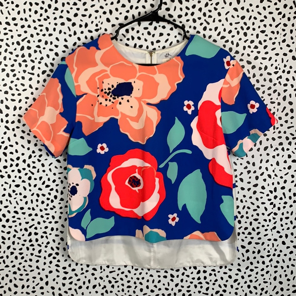 •KATE SPADE• floral & striped blouse!